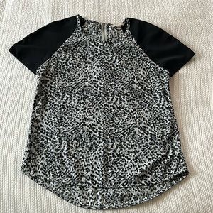EUC Banana Republic leopard print top